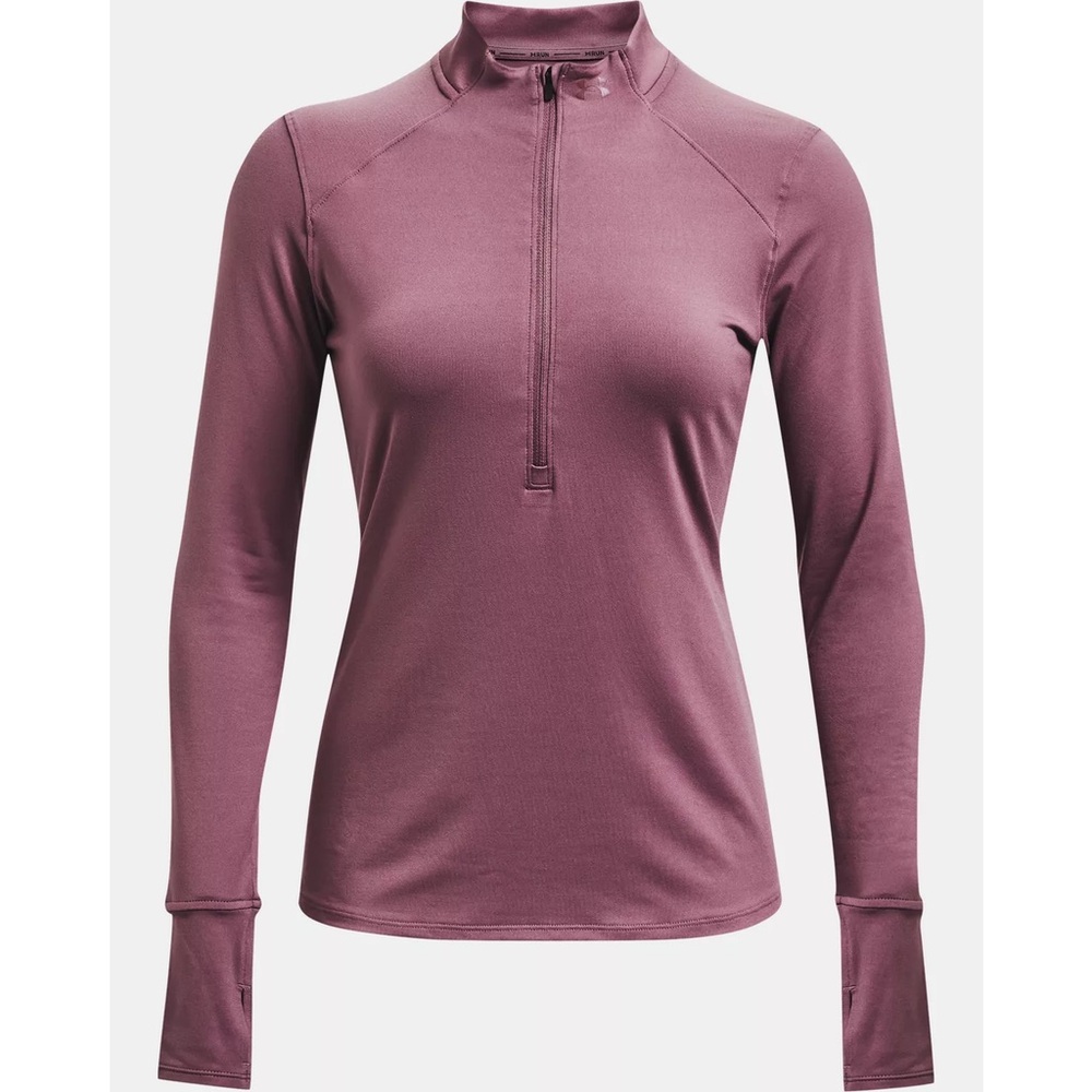 Under Armour Women's UA Qualifier 2.0 1/2 Zip - dusty pink - small